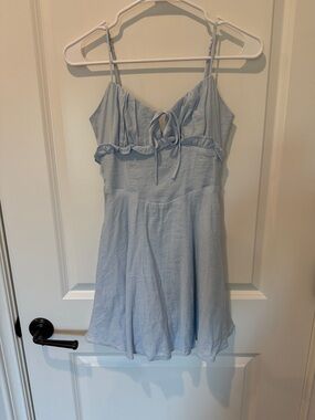 American Threads Pale Blue Smocked Sundress